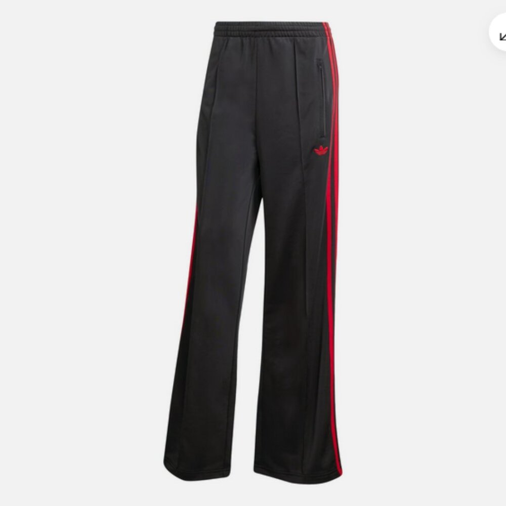 Adidas Adicolor Classic Firebird Wide Leg Track pants Womens size L XL Black - Picture 3 of 6
